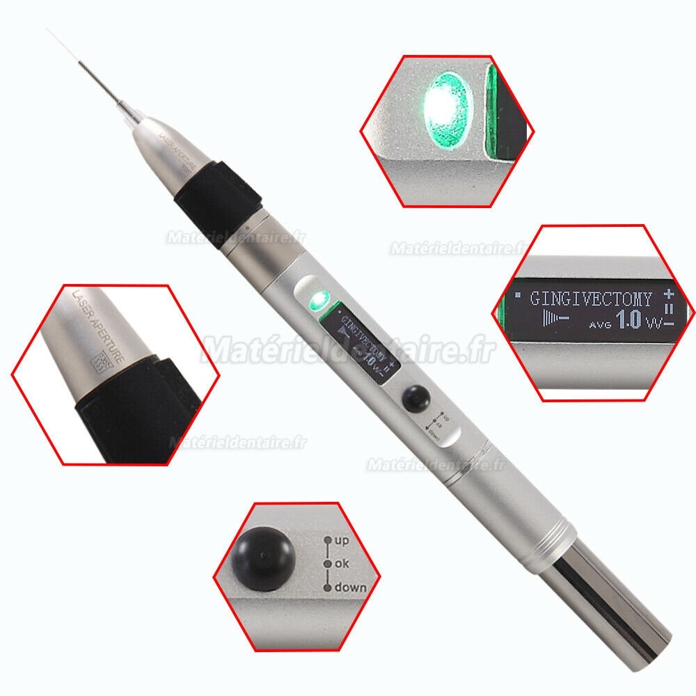 Dental Diode Laser Wireless Pen Periodontal Soft Tissue Endonotic Surgical Root